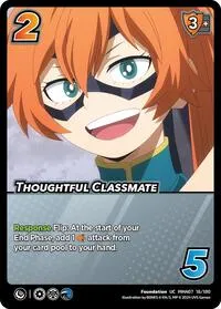 Thoughtful Classmate (UniVersus: My Hero Academia: Girl Power) — UniVersus Card Value