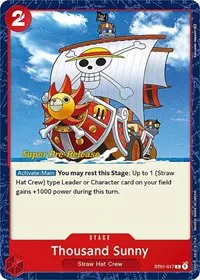 Thousand Sunny (Super Pre-Release Starter Deck 1: Straw Hat Crew) — One Piece Card Game Card Value