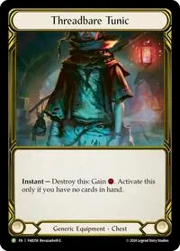 Threadbare Tunic Golden FAB258 (Flesh and Blood: Promo Cards) — Flesh & Blood TCG Card Value
