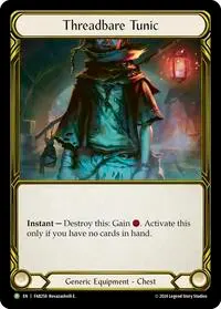 Threadbare Tunic Golden FAB258 (Flesh and Blood: Promo Cards)