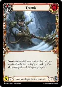 Throttle Red (Armory Deck: Dash) — Flesh & Blood TCG Card Value