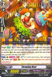 Throwing Bear (G-CHB03: Rummy Labyrinth Under the Moonlight) — Cardfight Vanguard Card Value