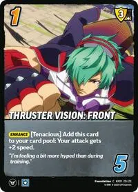 Thruster Vision Front (Challenger Series: The King of Fighters XV)