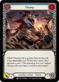 Thump Blue (Tales of Aria) — Flesh & Blood TCG Card Value