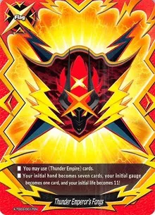 Thunder Emperors Fangs (X-TD03: Thunderous Warlords Alliance) — Future Card BuddyFight Card Value