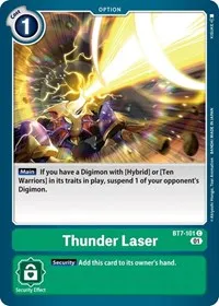 Thunder Laser (Next Adventure) — Digimon Card Game Card Value