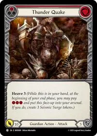 Thunder Quake Red (Welcome Deck Bravo) — Flesh & Blood TCG Card Value