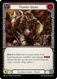 Thunder Quake Red (Mastery Pack Guardian) — Flesh & Blood TCG Card Value