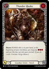 Thunder Quake Yellow (Mastery Pack Guardian) — Flesh & Blood TCG Card Value