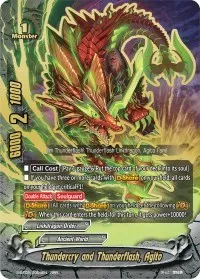 Thundercry and Thunderflash Agito (Dimension Destroyer) — Future Card BuddyFight Card Value