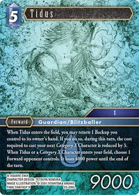 Tidus (Tears of the Planet) — Final Fantasy TCG Card Value