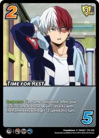 Time for Rest (UniVersus: My Hero Academia: Girl Power)