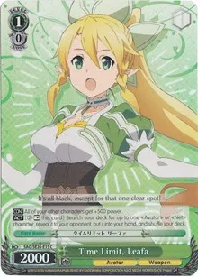 Time Limit Leafa Parallel Foil (Sword Art Online II Vol.2) — Weiss Schwarz Card Value