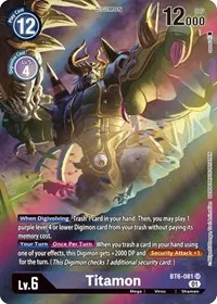 Titamon Alternate Art (Double Diamond)