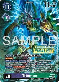 Titamon Regionals 26 27 Season 1 Finalist (Digimon Promotion Cards)