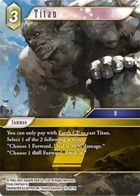 Titan (Beyond Destiny) — Final Fantasy TCG Card Value