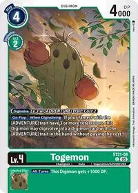 Togemon (Starter Deck 21: Hero of Hope) — Digimon Card Game Card Value