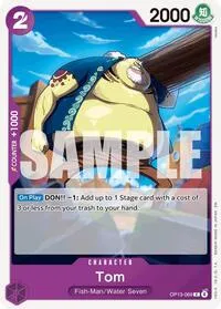 Tom (Carrying On His Will) — One Piece Card Game Card Value