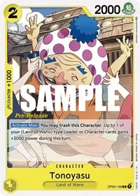 Tonoyasu (Kingdoms of Intrigue Pre-Release Cards)