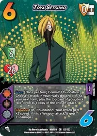 Toya Setsuno (UniVersus: My Hero Academia: Undaunted Raid) — UniVersus Card Value