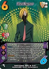 Toya Setsuno (UniVersus: My Hero Academia: Undaunted Raid)