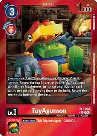 ToyAgumon EX7 008 Foil (Digimon LIBERATOR)