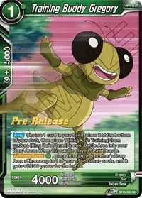 Training Buddy Gregory (Saiyan Showdown Pre-Release Cards)