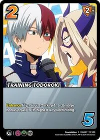 Training Todoroki (UniVersus: My Hero Academia: Girl Power) — UniVersus Card Value