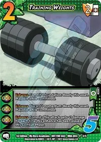 Training Weights Quirk Pack 3 (UniVersus: My Hero Academia Promo Cards)