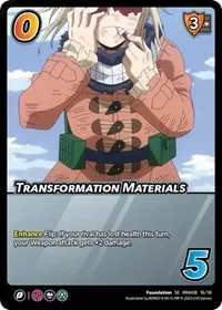 Transformation Materials (UniVersus: My Hero Academia: Jet Burn)