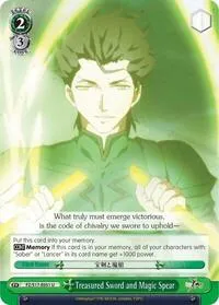 Treasured Sword and Magic Spear (Fate/Zero) — Weiss Schwarz Card Value