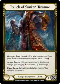 Trench of Sunken Treasure Golden FAB125 (Flesh and Blood: Promo Cards)