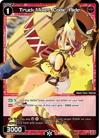 Truck Mixer Code Ride Parallel Foil (Standup Diva) — WIXOSS Card Value