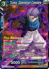 Trunks Domination Complete (Wild Resurgence Pre-Release Cards)