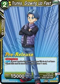 Trunks Growing Up Fast (Dawn of the Z-Legends Pre-Release Cards)