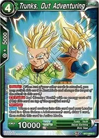 Trunks Out Adventuring (Assault of the Saiyans) — Dragon Ball Super CCG Card Value