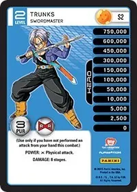 Trunks Swordmaster Rainbow Parallel Foil (Panini: Evolution)