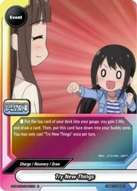 Try New Things (The iDOLM@STER Cinderella Girls Theater) — Future Card BuddyFight Card Value