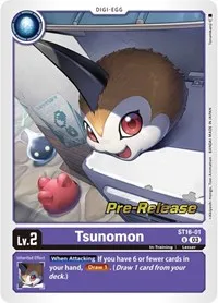 Tsunomon (Starter Deck 16: Wolf of Friendship Pre-Release Cards) — Digimon Card Game Card Value