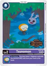 Tsunomon (Starter Deck 21: Hero of Hope Release Event Cards)