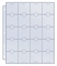 Ultra Pro Platinum Hologram 20 Pocket Pages 3 Holes For Coins and Tokens 10 Pack (Ultra Pro Protective Pages) — Protective Pages Card Value