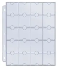 Ultra Pro Platinum Hologram 20 Pocket Pages 3 Holes For Coins and Tokens 10 Pack (Ultra Pro Protective Pages)