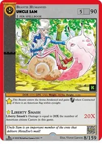 Uncle Sam (Cryptid Nation: Kickstarter Edition)