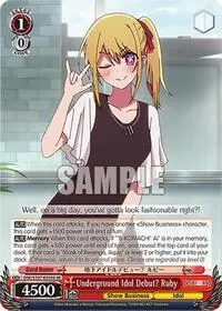 Underground Idol Debut Ruby SR ([OSHI NO KO])