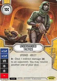Underhanded Tactics (Way of the Force) — Star Wars Destiny Card Value