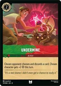 Undermine (Reign of Jafar) — Lorcana TCG Card Value