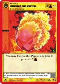 Unending Fire Crystal (Cryptid Nation: Kickstarter Edition)