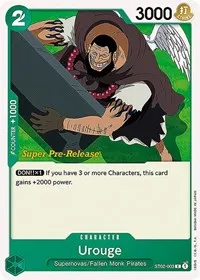 Urouge (Super Pre-Release Starter Deck 2: Worst Generation) — One Piece Card Game Card Value