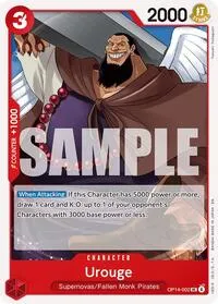 Urouge (The Azure Sea's Seven) — One Piece Card Game Card Value