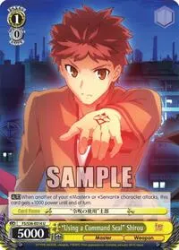 Using a Command Seal Shirou (Fate/stay night [Unlimited Blade Works] Vol. II)